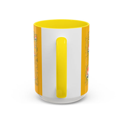 Monero (XMR) don't assume your freedoms are assured Yellow Accent Mug by cypherpunkgear.com