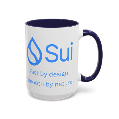 SUI White Accent Mug by cypherpunkgear.com