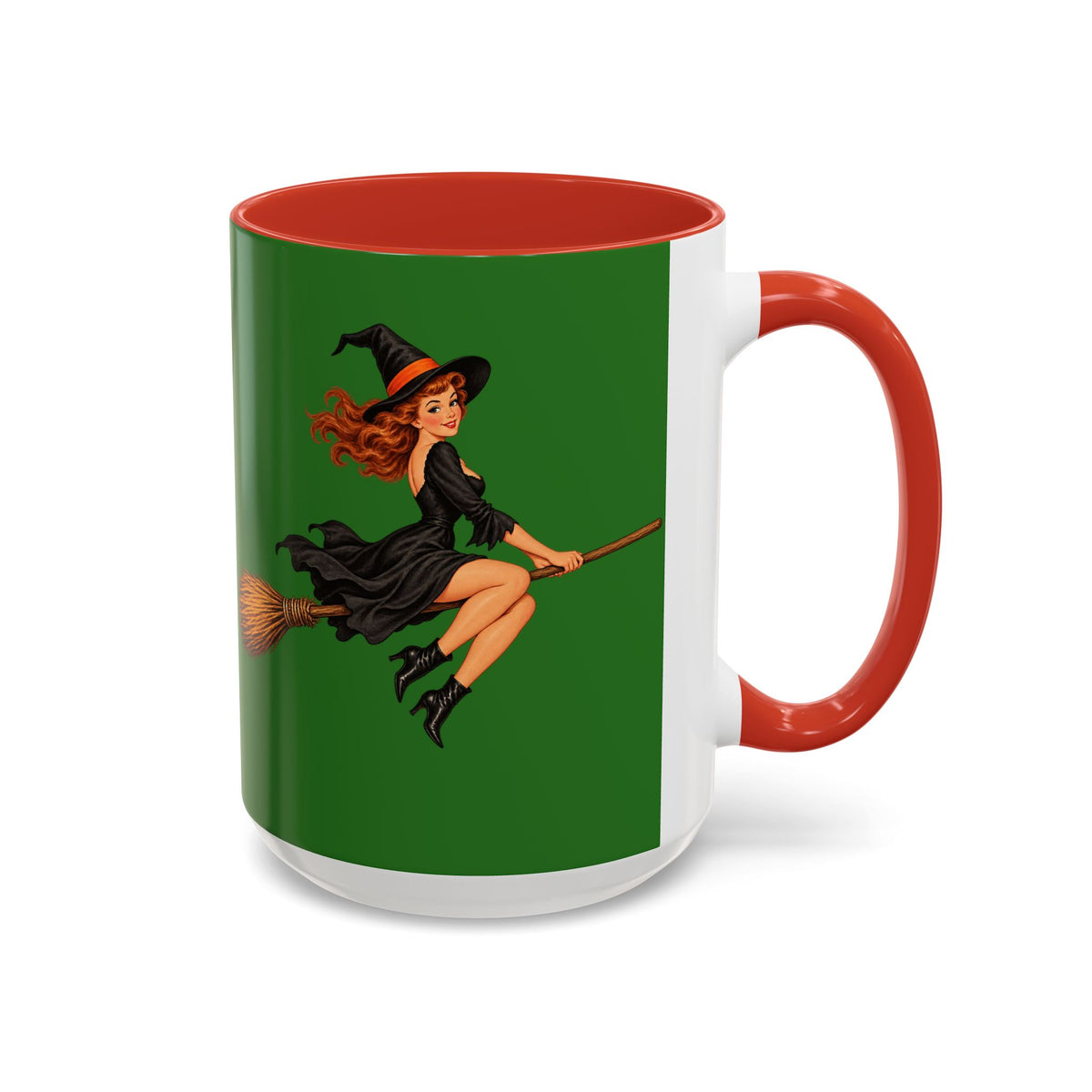 Hazel Hex Green Accent Mug by CreepyCrafts.boo
