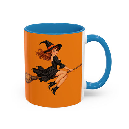 Hazel Hex Orange Accent Mug by CreepyCrafts.boo