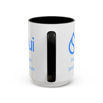 SUI White Accent Mug by cypherpunkgear.com