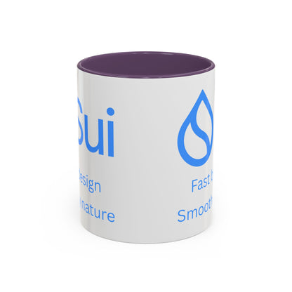 SUI White Accent Mug by cypherpunkgear.com