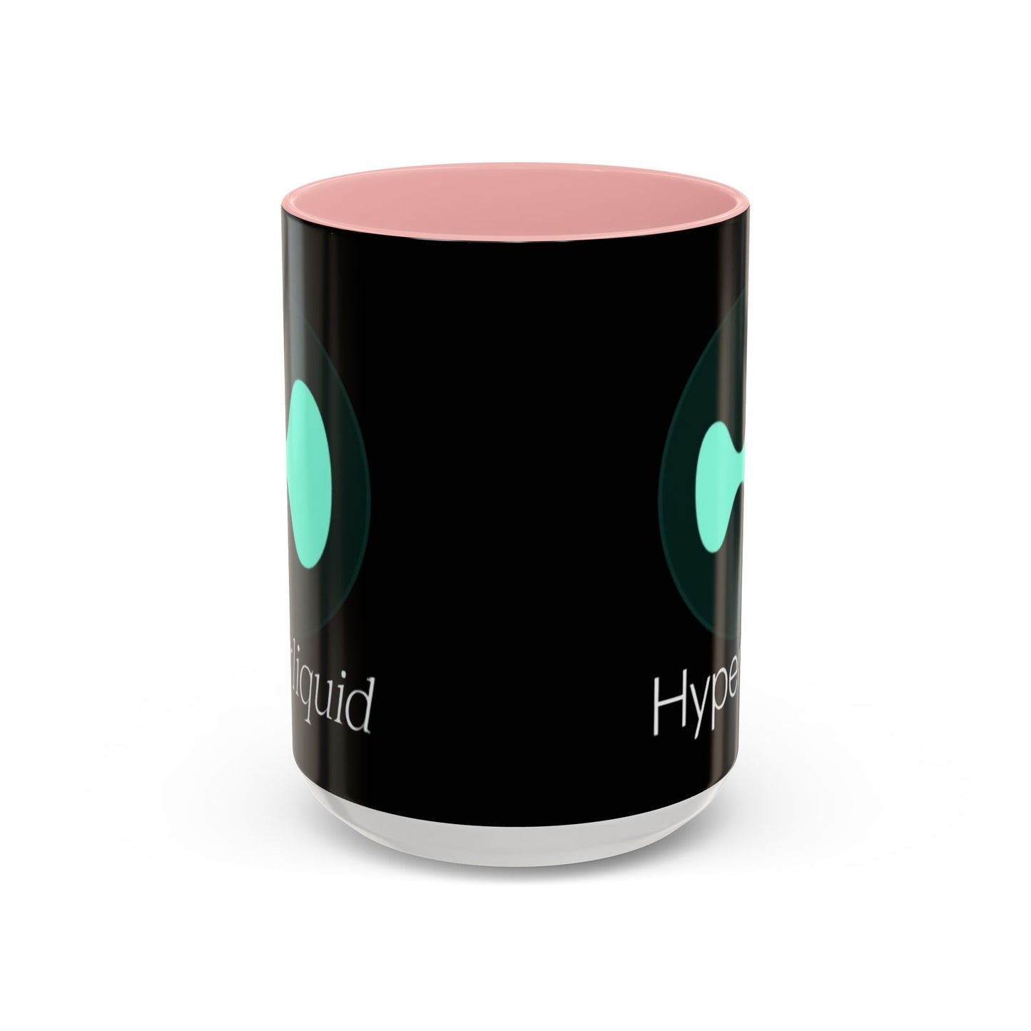Hyperliquid White font Black Accent Mug by cypherpunkgear.com