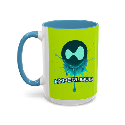 HYPE Drip Yellow Accent Mug by cypherpunkgear.com