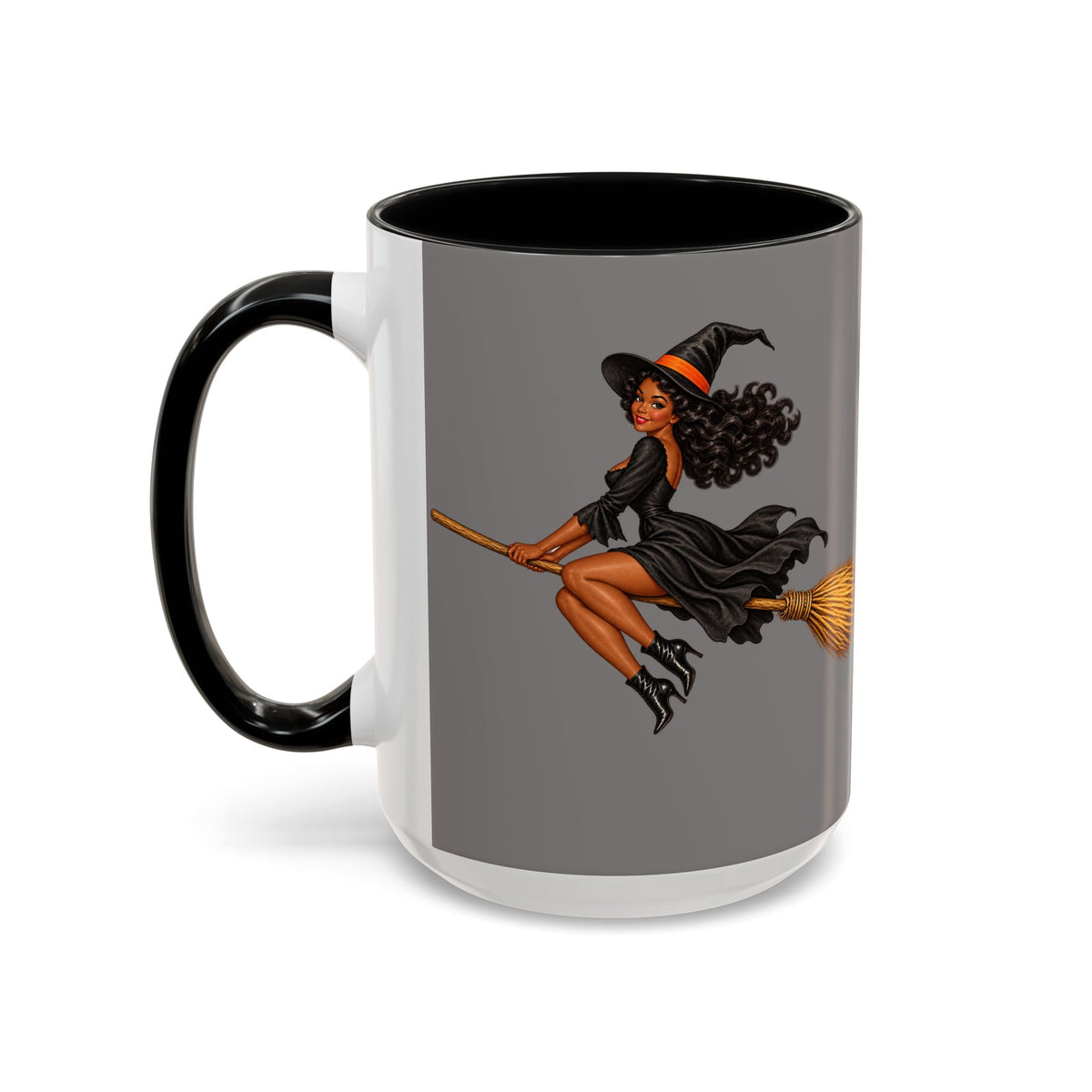 Velvet Vex Grey Accent Mug by CreepyCrafts.boo
