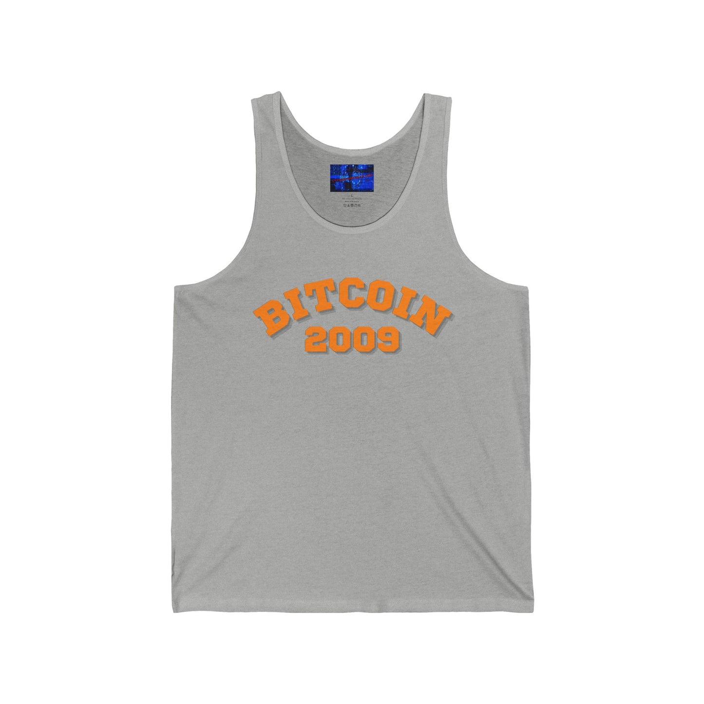 Bitcoin 2009 Unisex Jersey Tank Top by cypherpunkgear.com