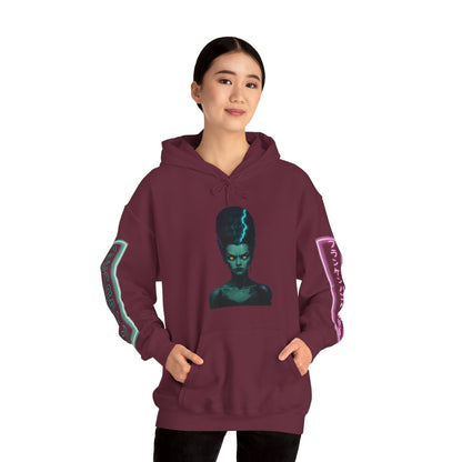 Bride of Frankenpunk Hoodie Unisex Hooded Sweatshirt by CreepyCrafts.boo