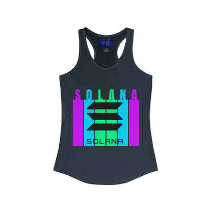 Solana (SOL) Freedom Women's Racerback Tank Top by cypherpunkgear.com