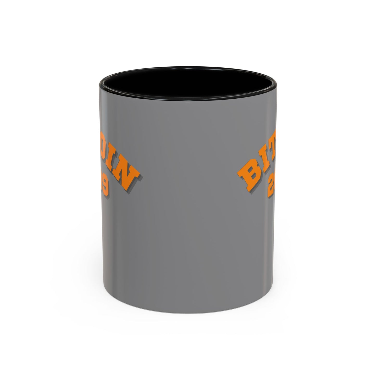 Bitcoin 2009 Grey Accent Mug by cypherpunkgear.com