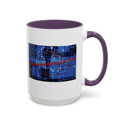 Cypherpunkgear.com logo Accent Mug by cypherpunkgear.com