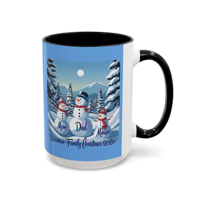 Snowman Family of 3 Accent Mug by cypherpunkgear.com