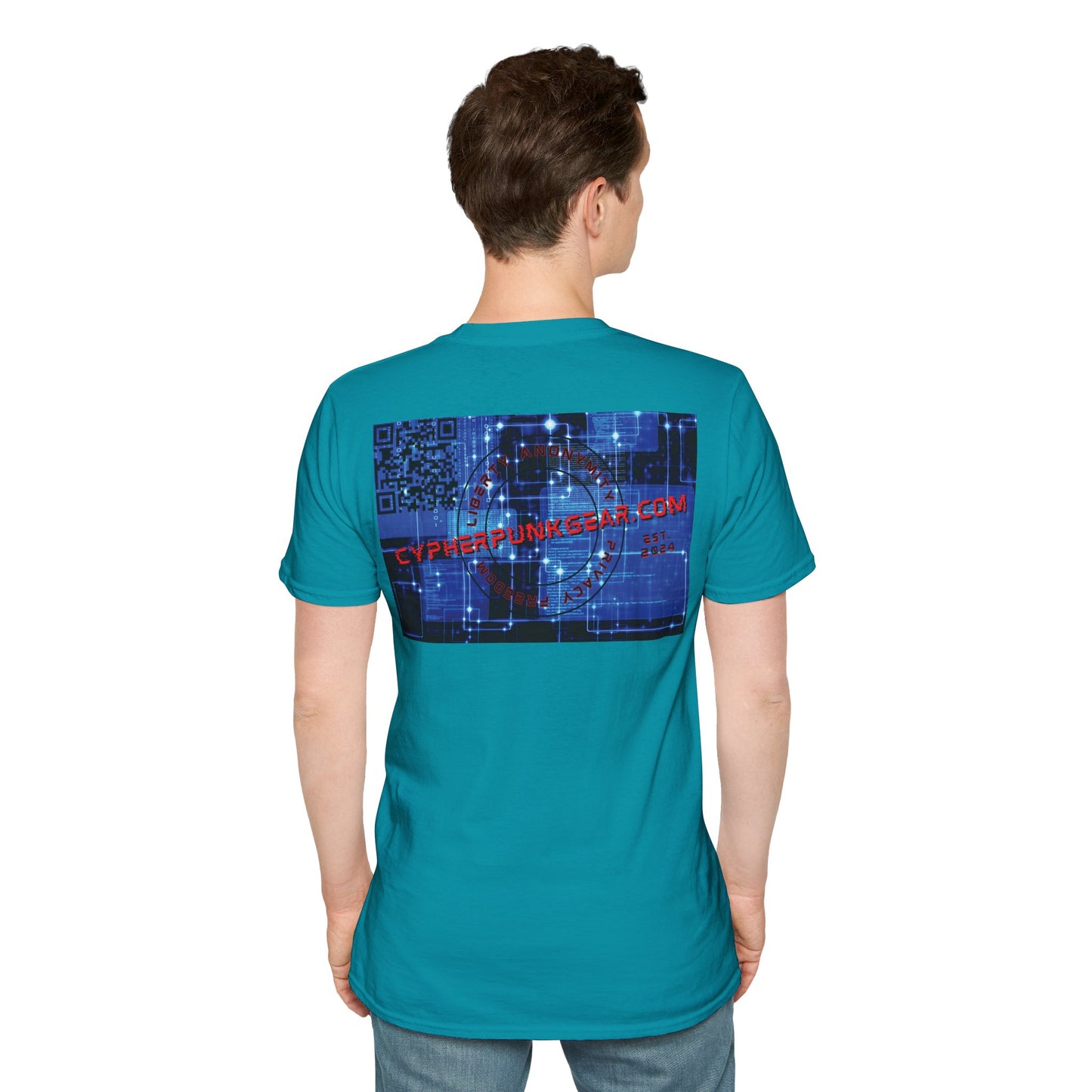 2-sided, cypherpunkgear.com logo Dark colors Unisex T-Shirt by cypherpunkgear.com