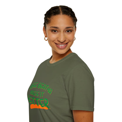 Uisce Beatha makes it better Green font Dark colors Unisex T-Shirt by cypherpunkgear.com