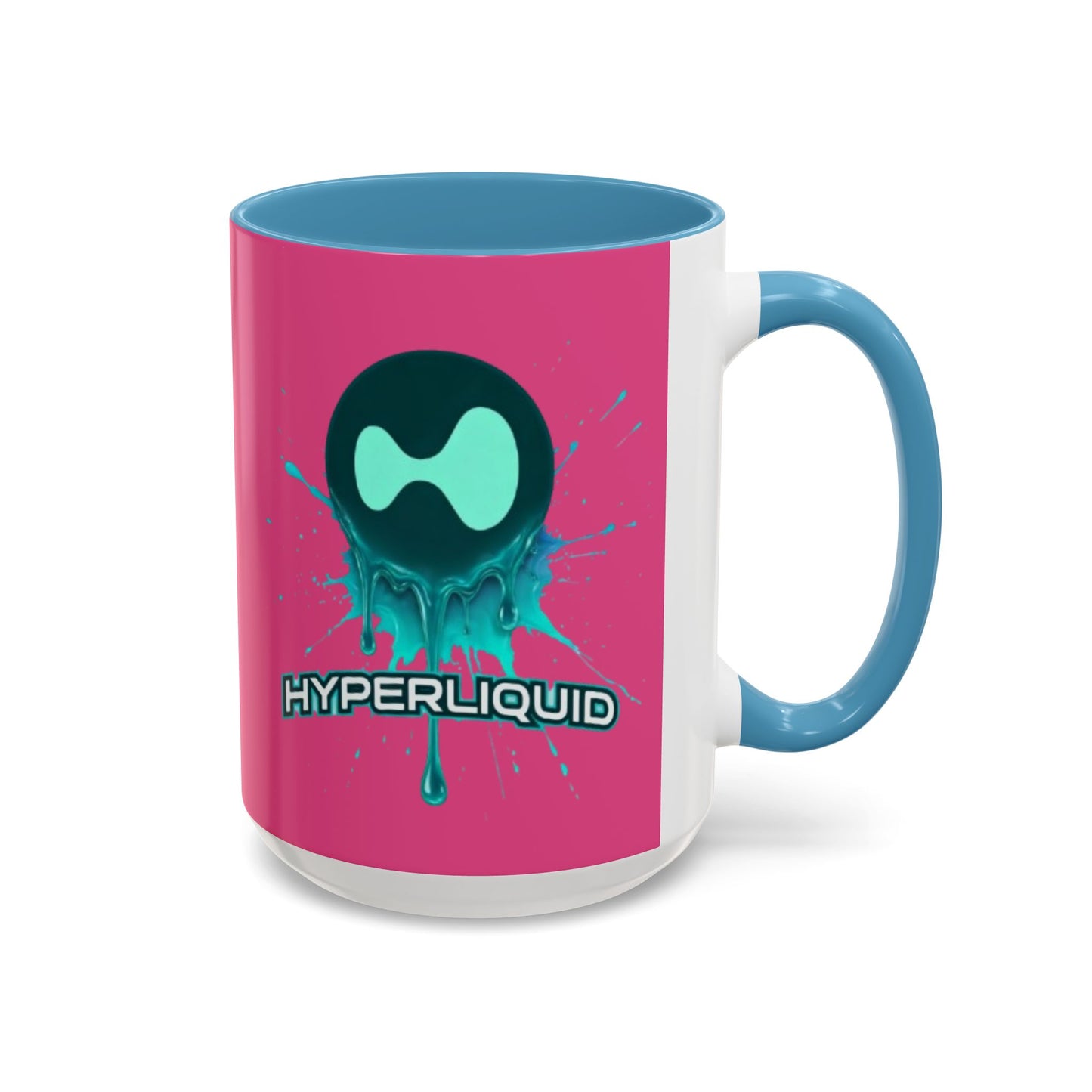 HYPE Drip Pink Accent Mug by cypherpunkgear.com