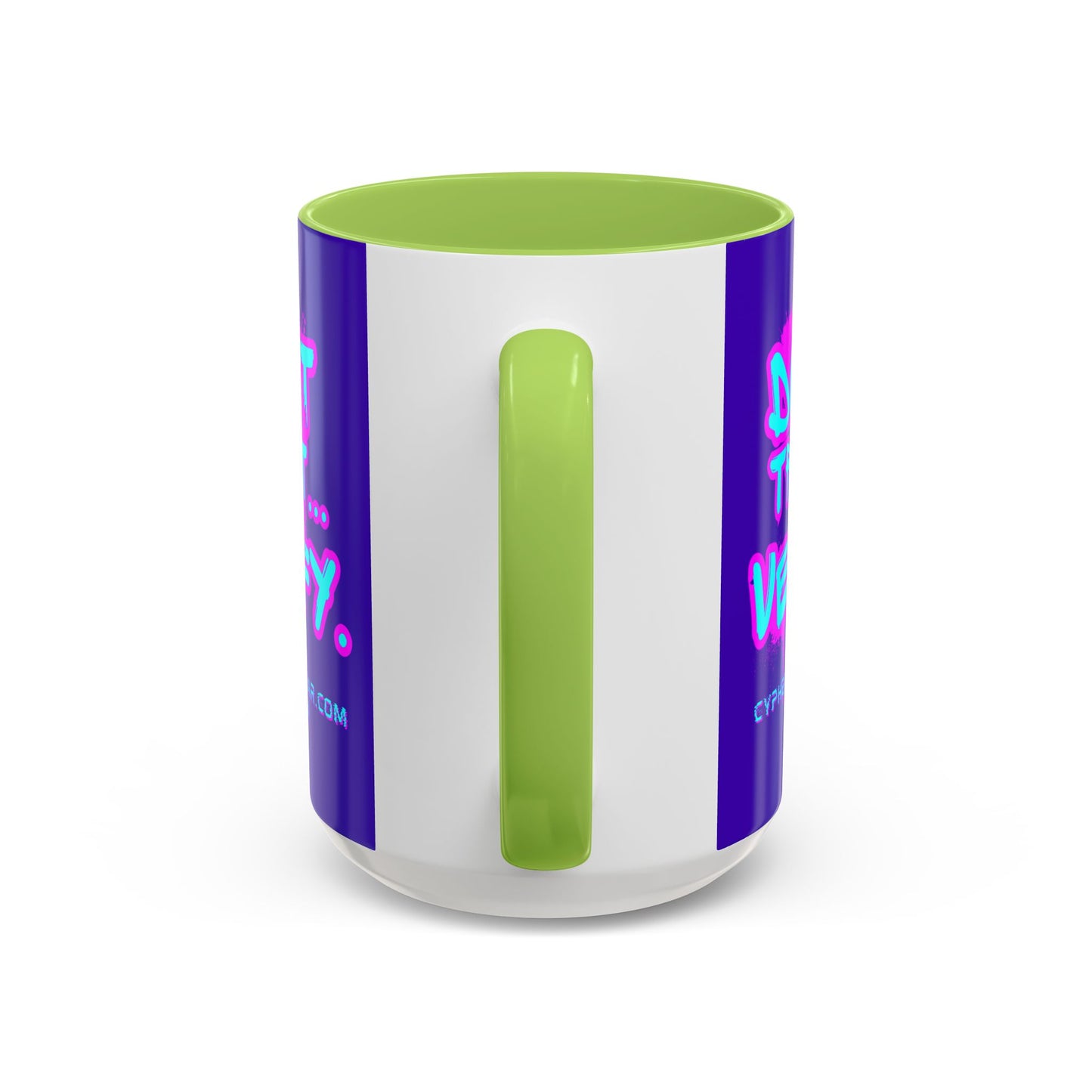 Don't Trust...Verify. Dark Purple Accent Mug by cypherpunkgear.com