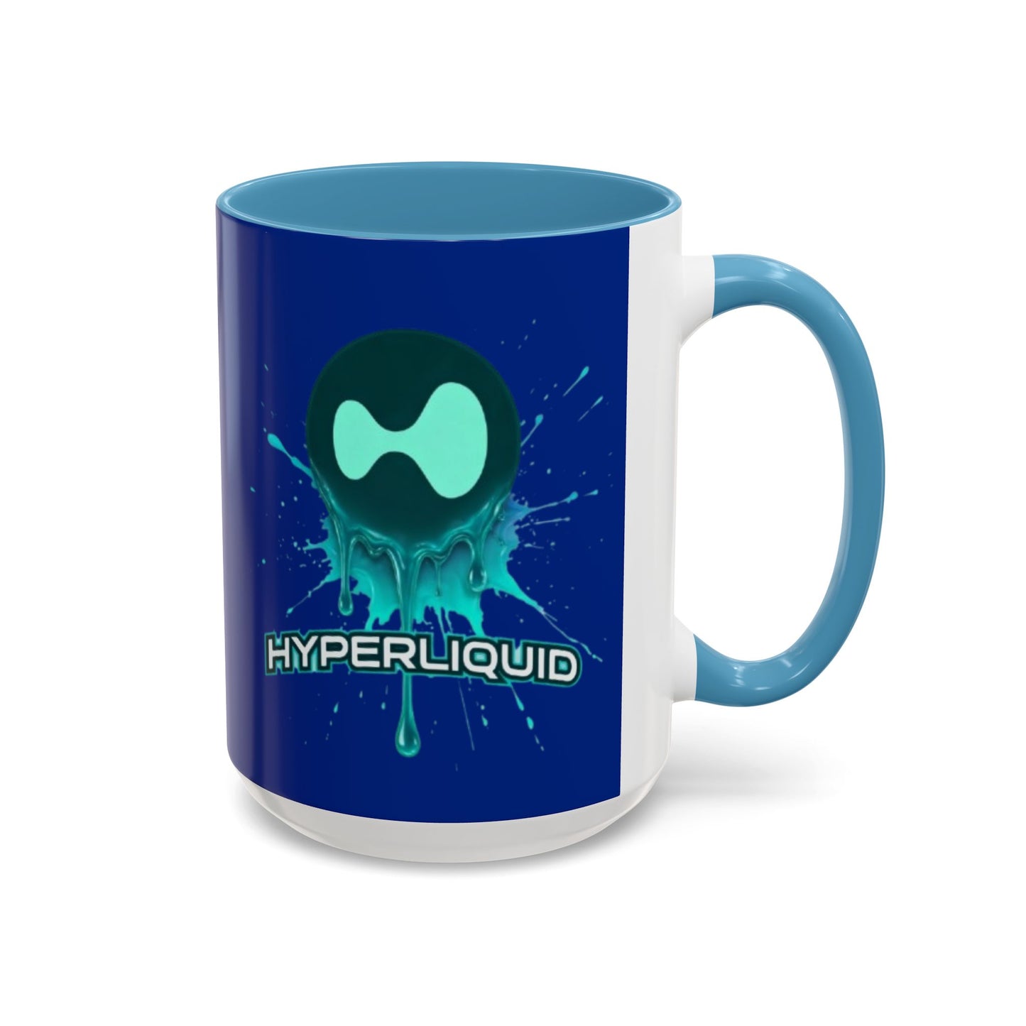 HYPE Drip Blue Accent Mug by cypherpunkgear.com