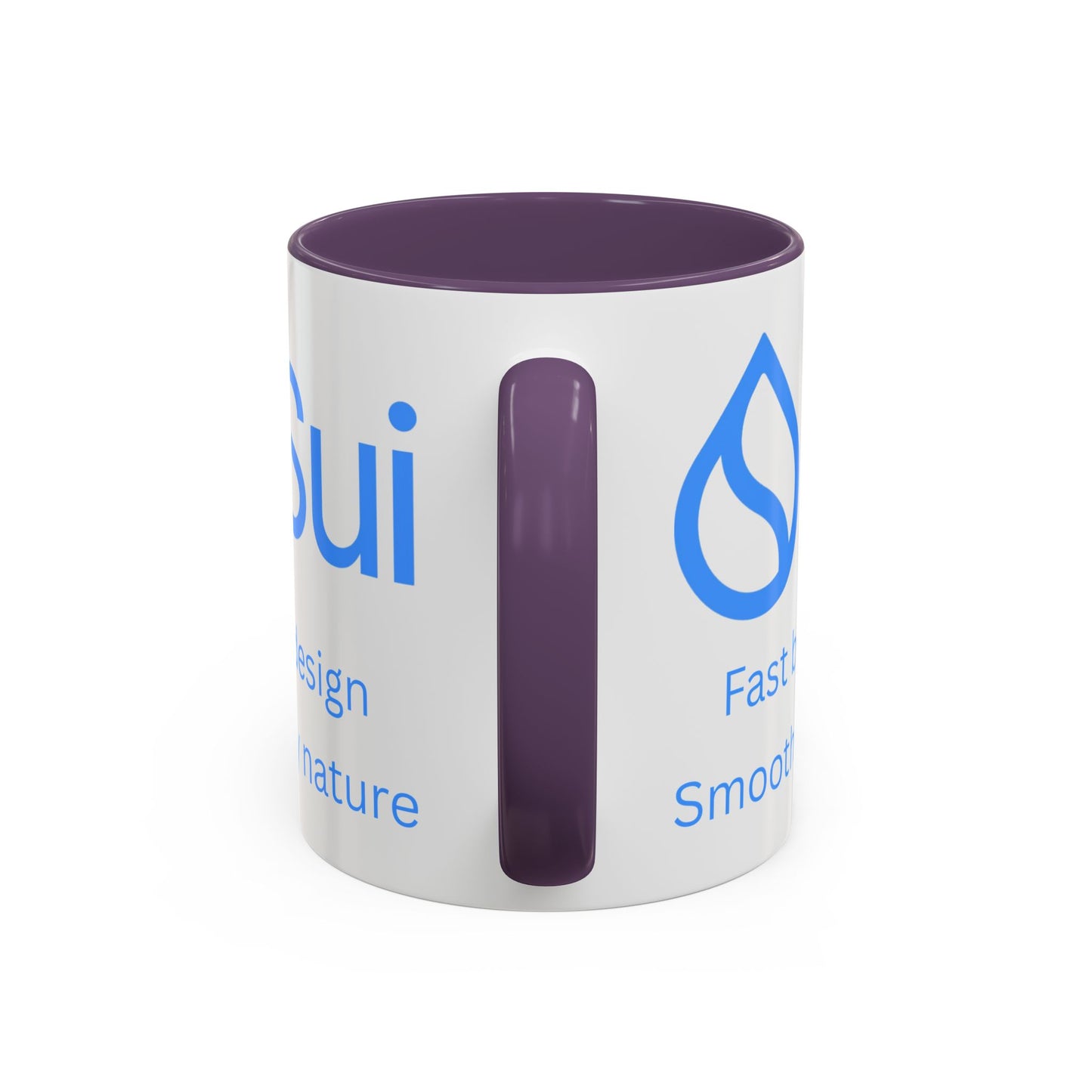 SUI White Accent Mug by cypherpunkgear.com