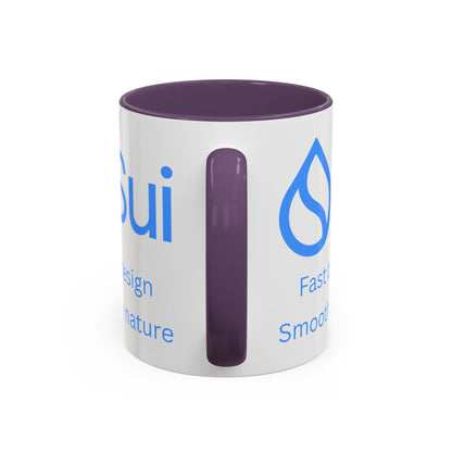 SUI White Accent Mug by cypherpunkgear.com