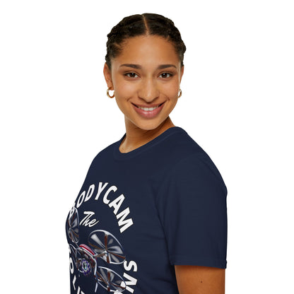 Bodycam the Politicians Drone Dark colors Unisex T-Shirt by cypherpunkgear.com