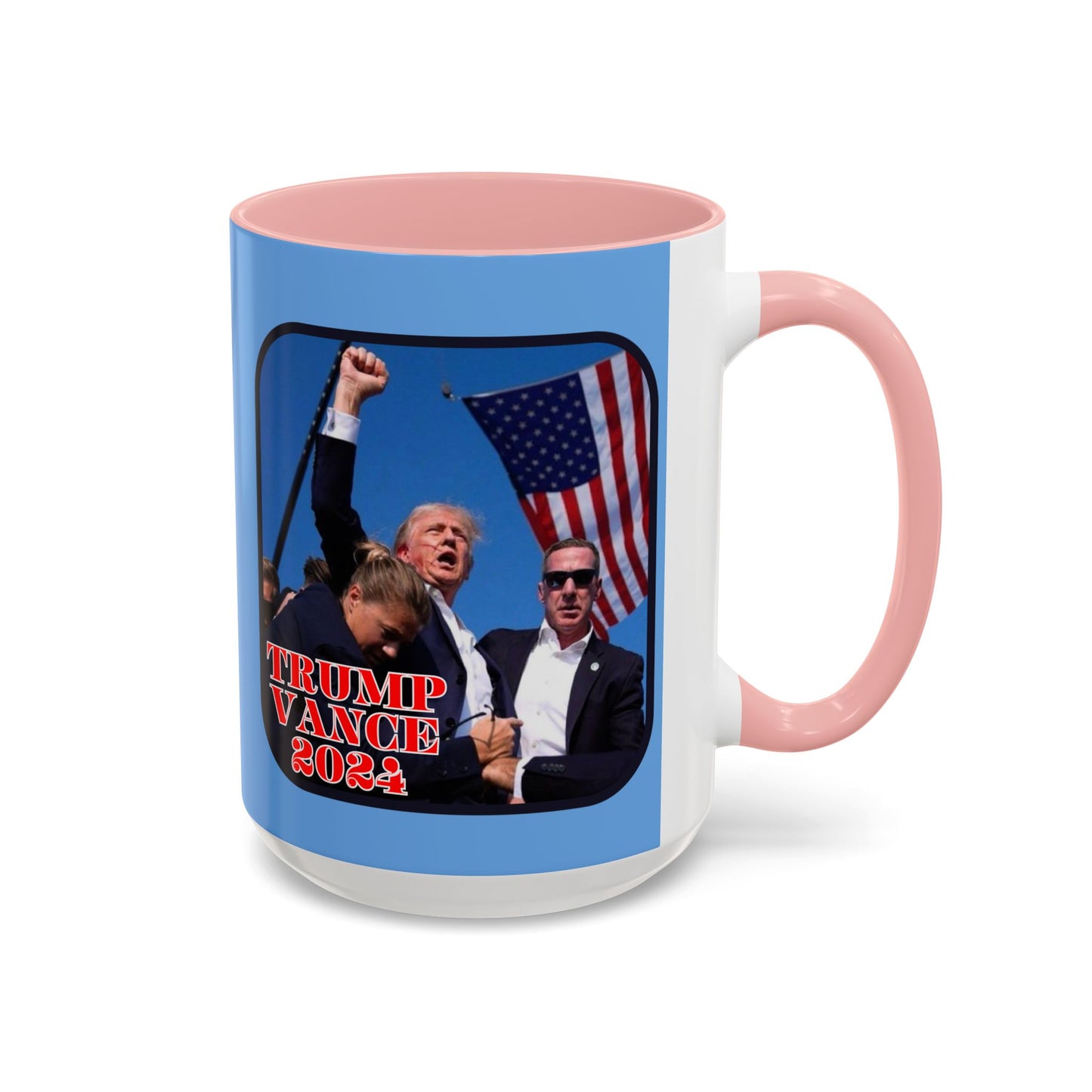 Trump and Vance 2024 Accent Mug by cypherpunkgear