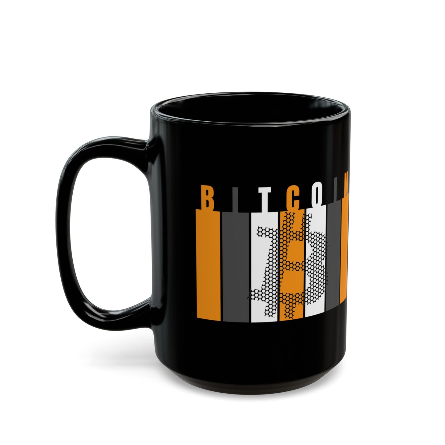 Bitcoin (BTC) Freedom Black Mug by cypherpunkgear