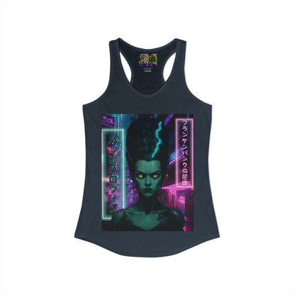 Bride of Frankenpunk Women's Racerback Tank Top by CreepyCrafts.boo