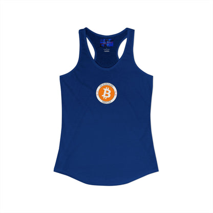 2-sided, Bitcoin (BTC) Decentralized Freedom Women's Racerback Tank Top by cypherpunkgear.com