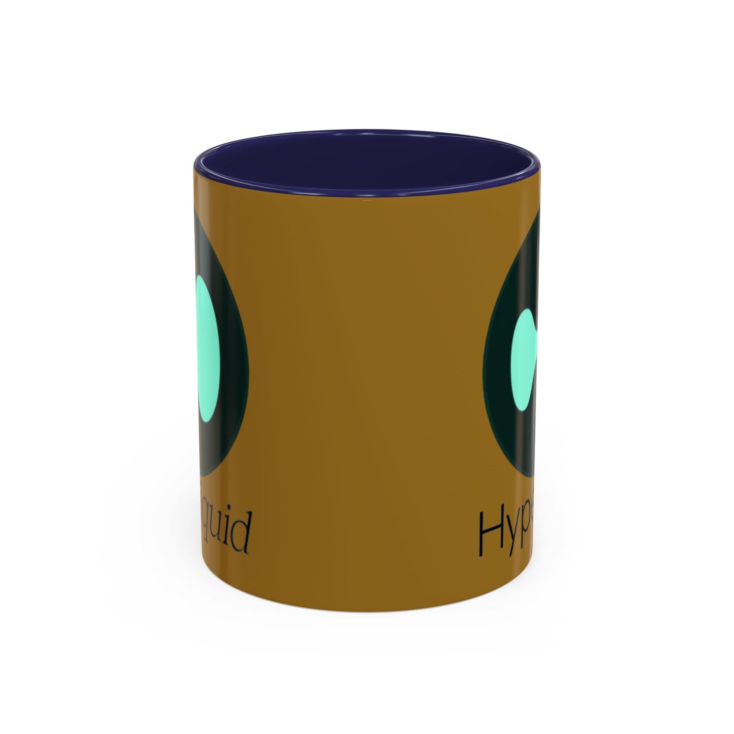 Hyperliquid Black font Brown Accent Mug by cypherpunkgear.com