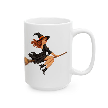 Hazel Hex White Mug by CreepyCrafts.boo