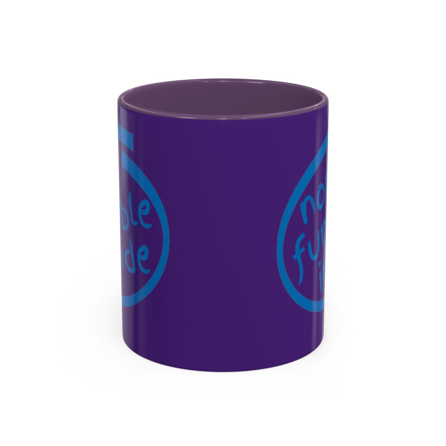 Non-Fungible Inside Purple Accent Mug by cypherpunkgear.com
