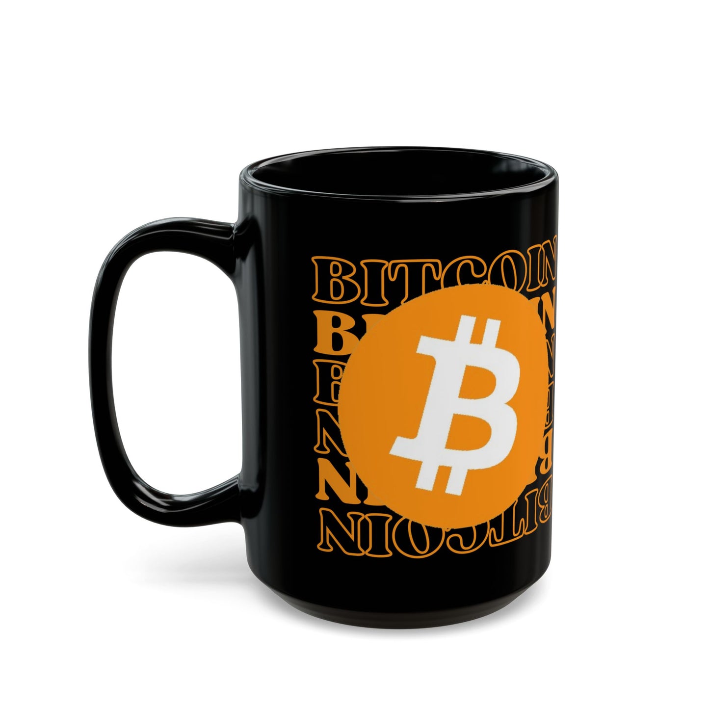 Bitcoin Bitcoin Bitcoin (BTC) Black Mug by cypherpunkgear.com