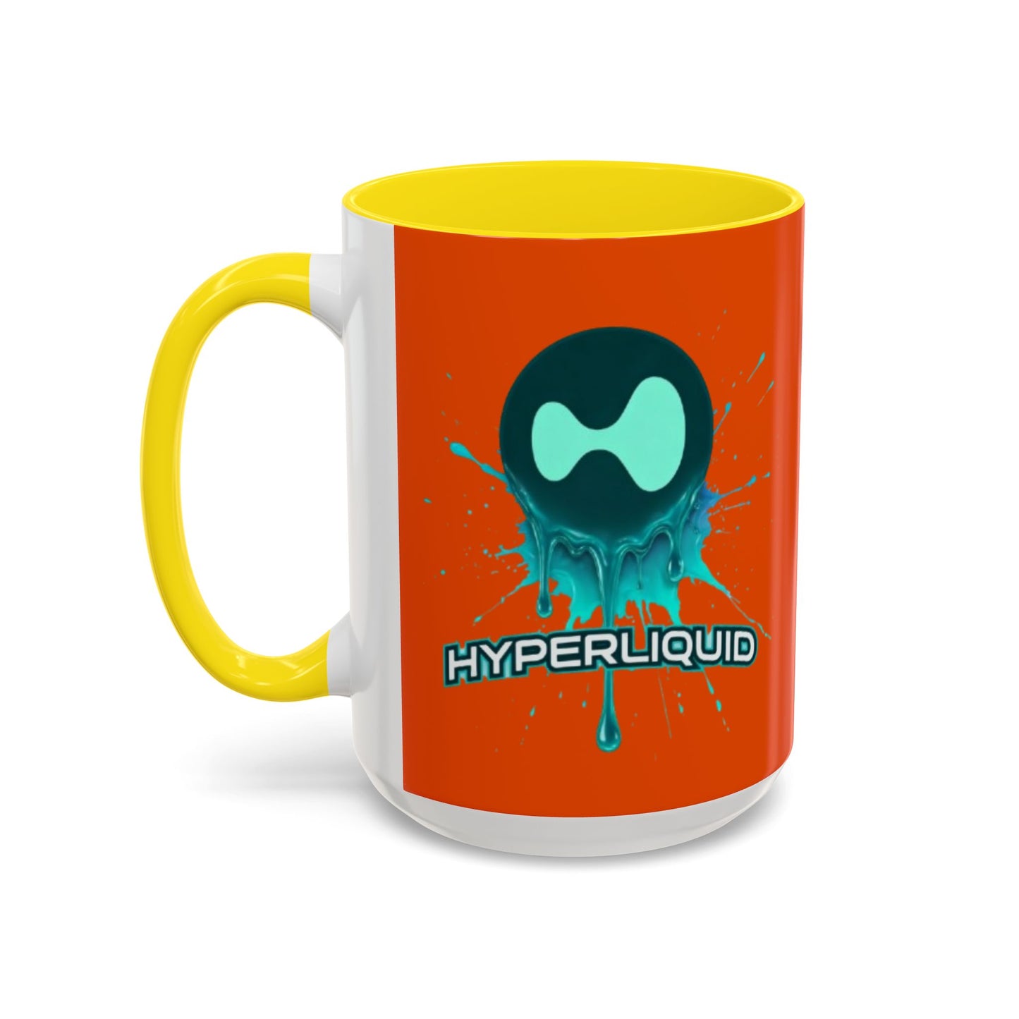 HYPE Drip Orange Accent Mug by cypherpunkgear.com