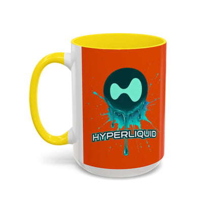 HYPE Drip Orange Accent Mug by cypherpunkgear.com