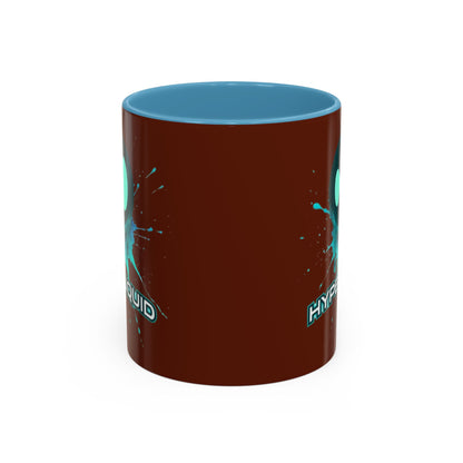 HYPE Drip Brown Accent Mug by cypherpunkgear.com