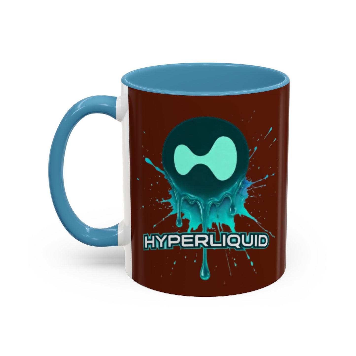 HYPE Drip Brown Accent Mug by cypherpunkgear.com