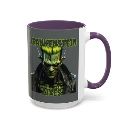 Frankenstein Lives Accent Mug by CreepyCrafts.boo