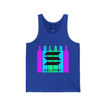 Solana (SOL) Freedom Unisex Jersey Tank Top by cypherpunkgear.com