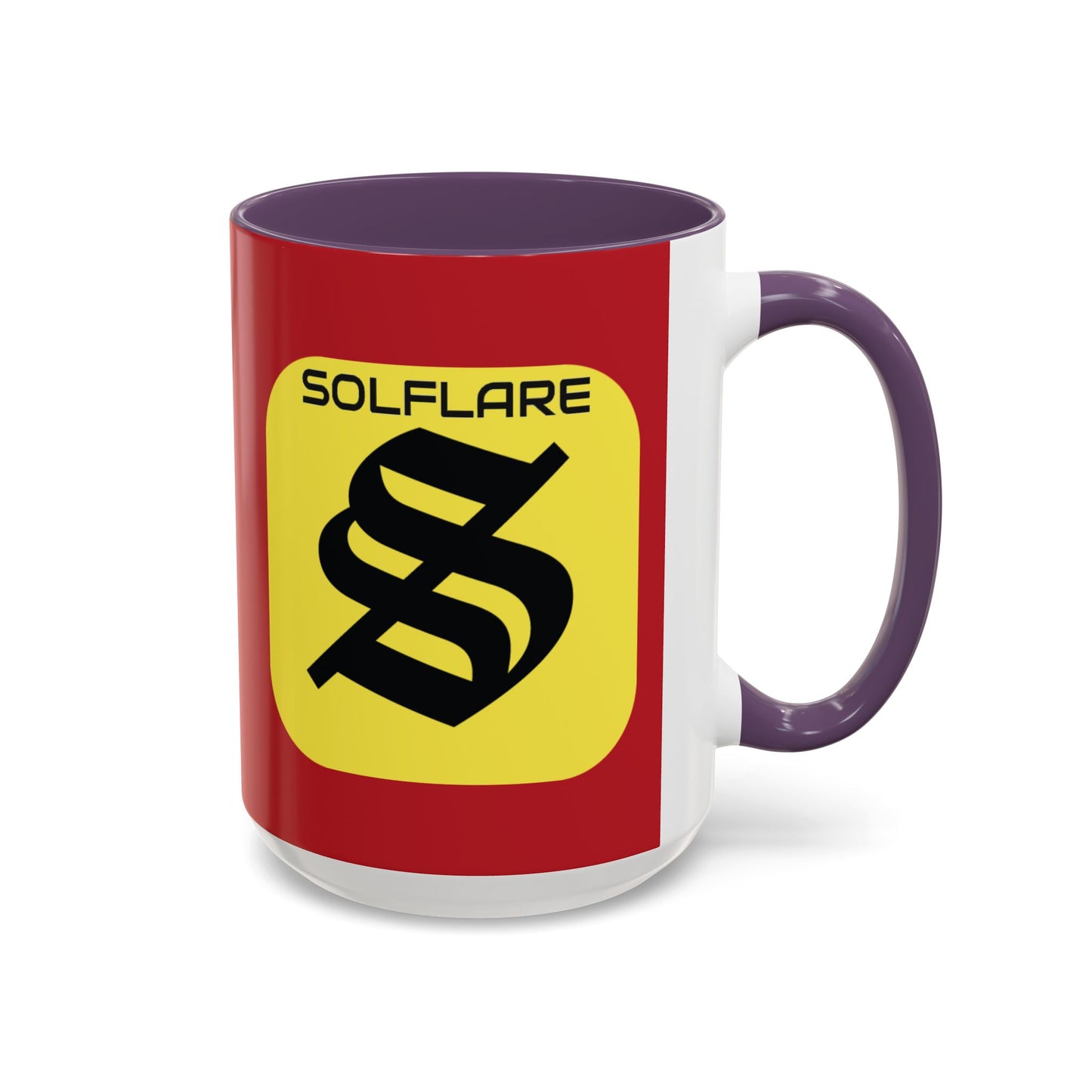 SolflareLogo Red Accent Mug by cypherpunkgear.com