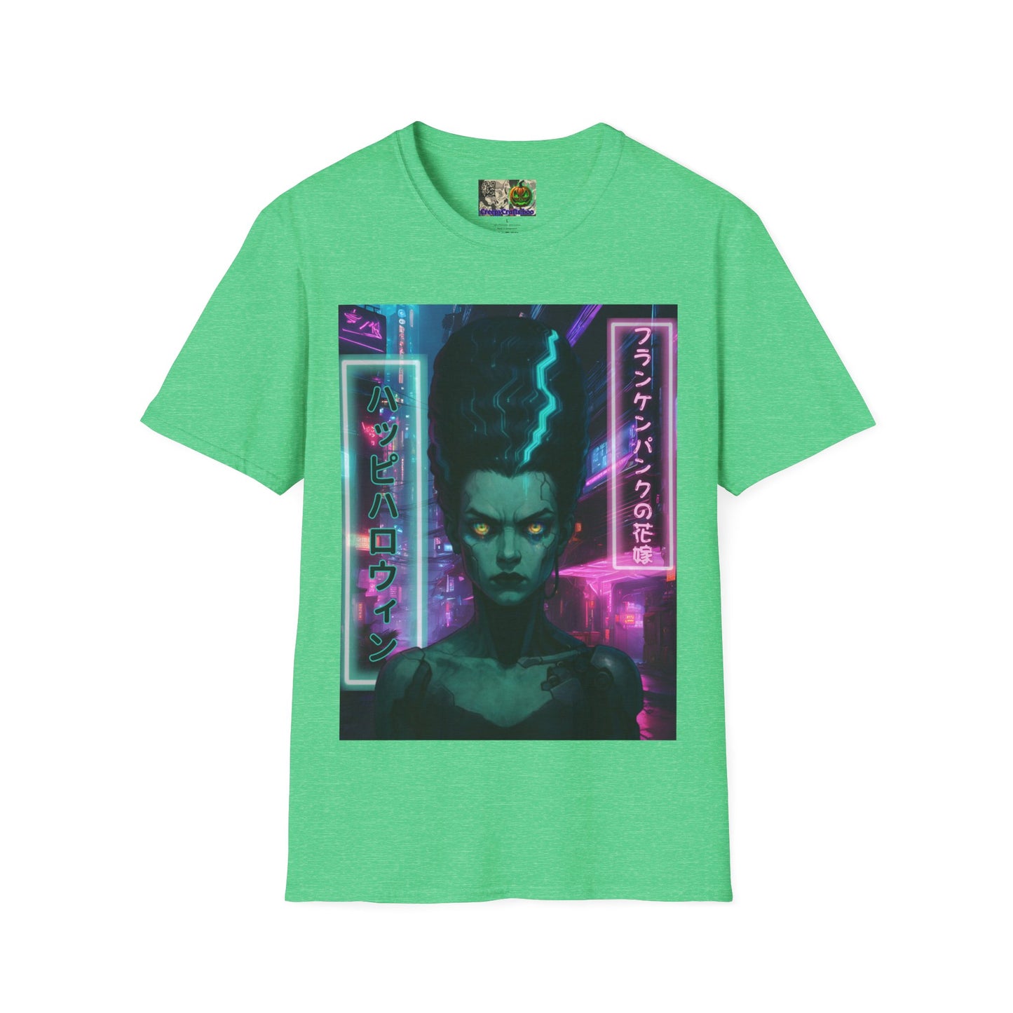 Bride of Frankenpunk Dark colors Unisex T-Shirt by CreepyCrafts.boo