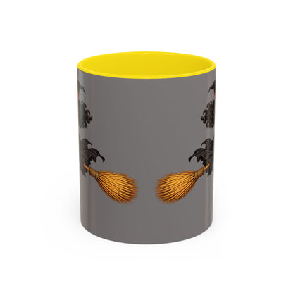 Velvet Vex Grey Accent Mug by CreepyCrafts.boo