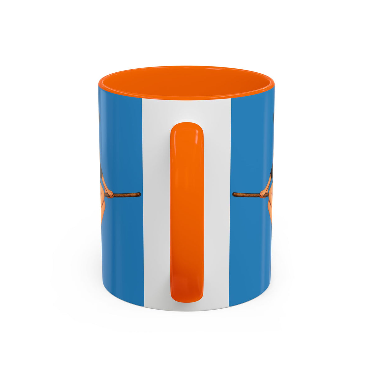 Hazel Hex Blue Accent Mug by CreepyCrafts.boo
