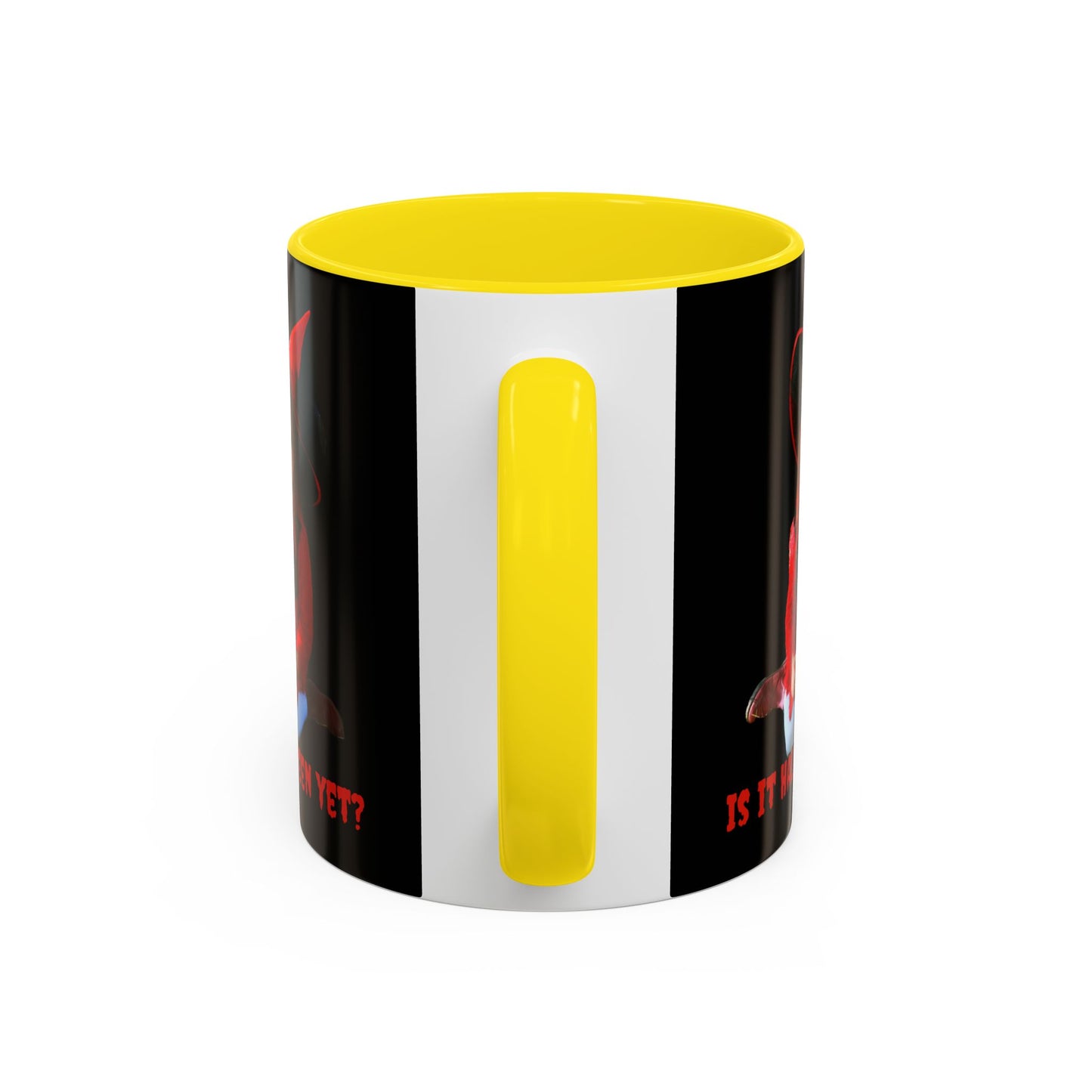 Is it Halloween yet? Black Accent Mug by CreepyCrafts.boo