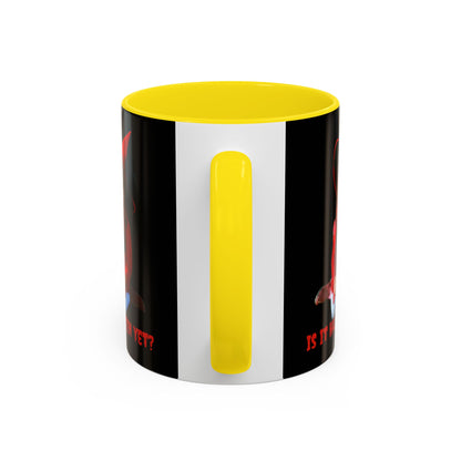 Is it Halloween yet? Black Accent Mug by CreepyCrafts.boo