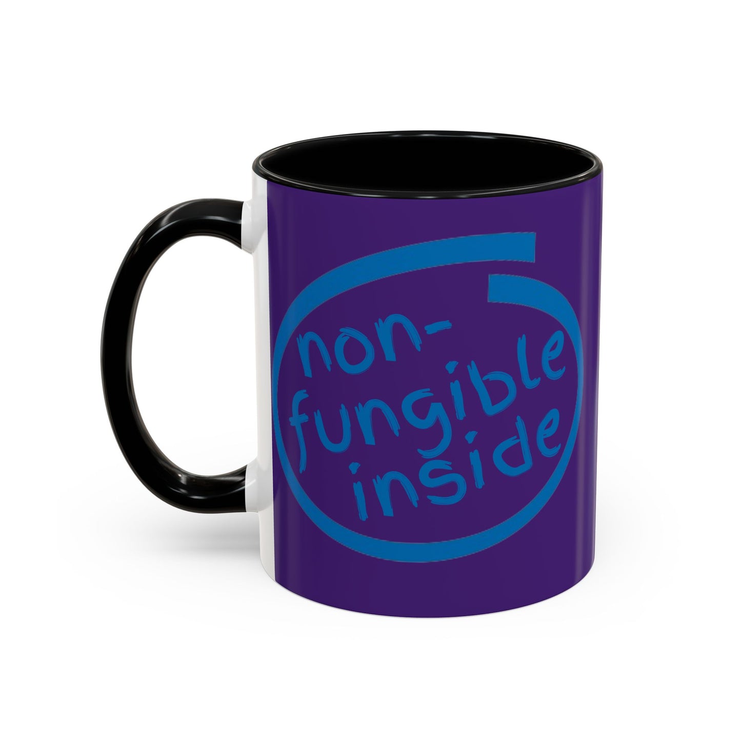 Non-Fungible Inside Purple Accent Mug by cypherpunkgear.com