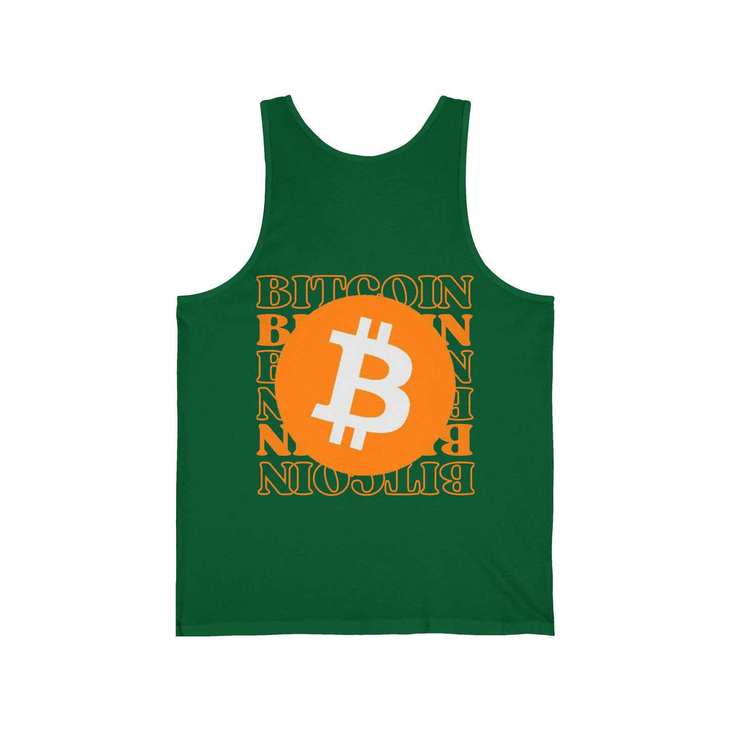 2-sided, Bitcoin, Bitcoin, Bitcoin (BTC) Unisex Jersey Tank Top by cypherpunkgear.com