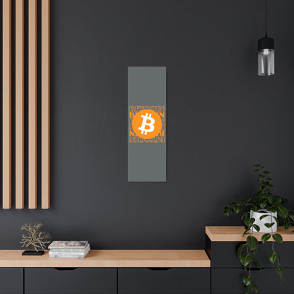 Bitcoin Bitcoin Bitcoin (BTC) Metal Art Sign by cypherpunkgear