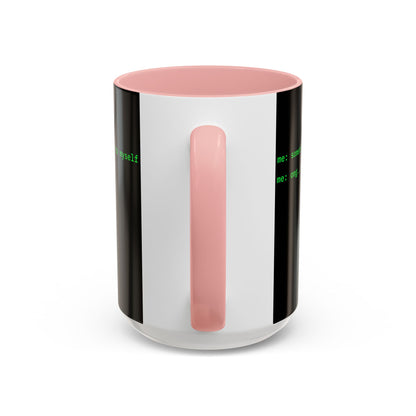 Sometimes I talk to myself - me: omg...same Black Accent Mug by cypherpunkgear.com
