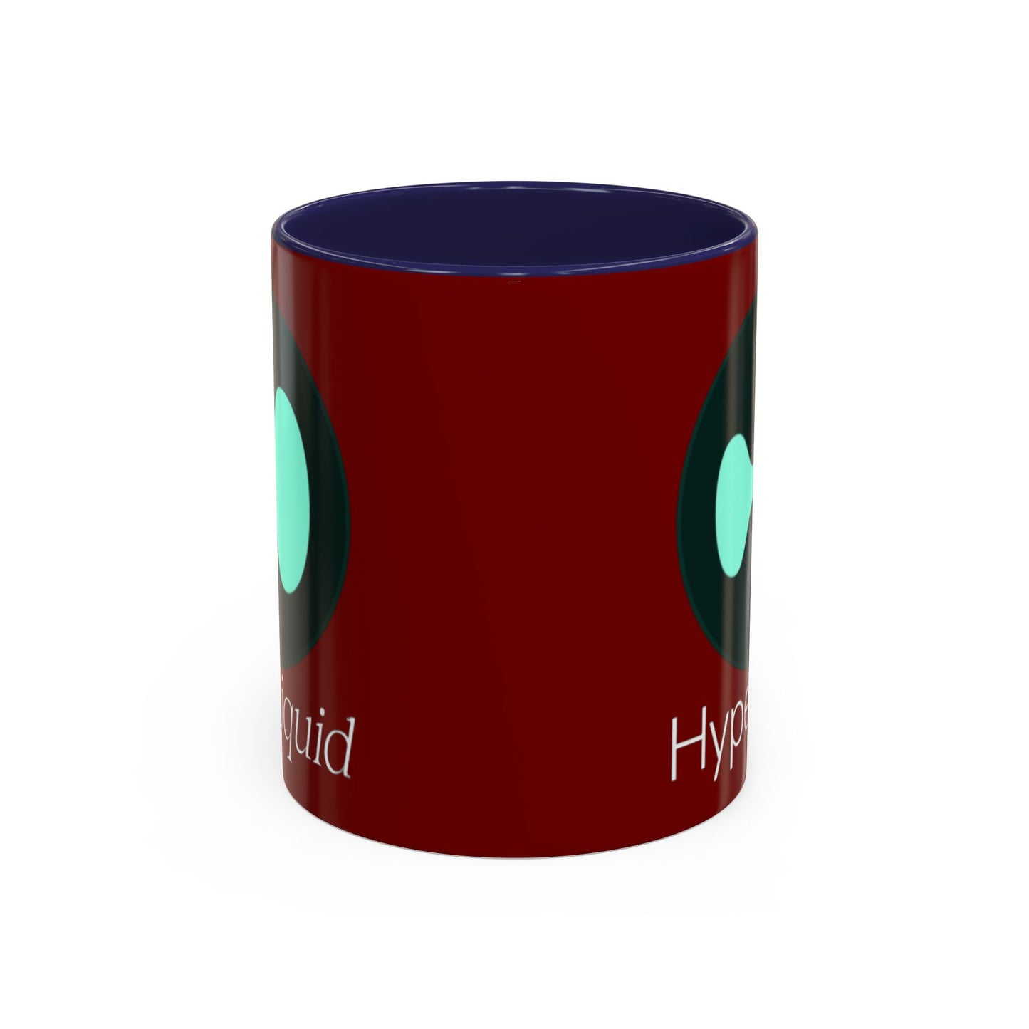 Hyperliquid White font Red Accent Mug by cypherpunkgear.com