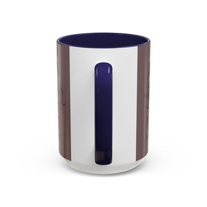 Caution, Savage Grey Accent Mug by cypherpunkgear.com