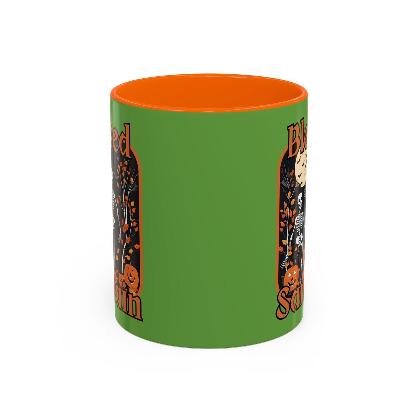 Spooktacular Skeletons of Samhain Accent Mug by CreepyCrafts.boo